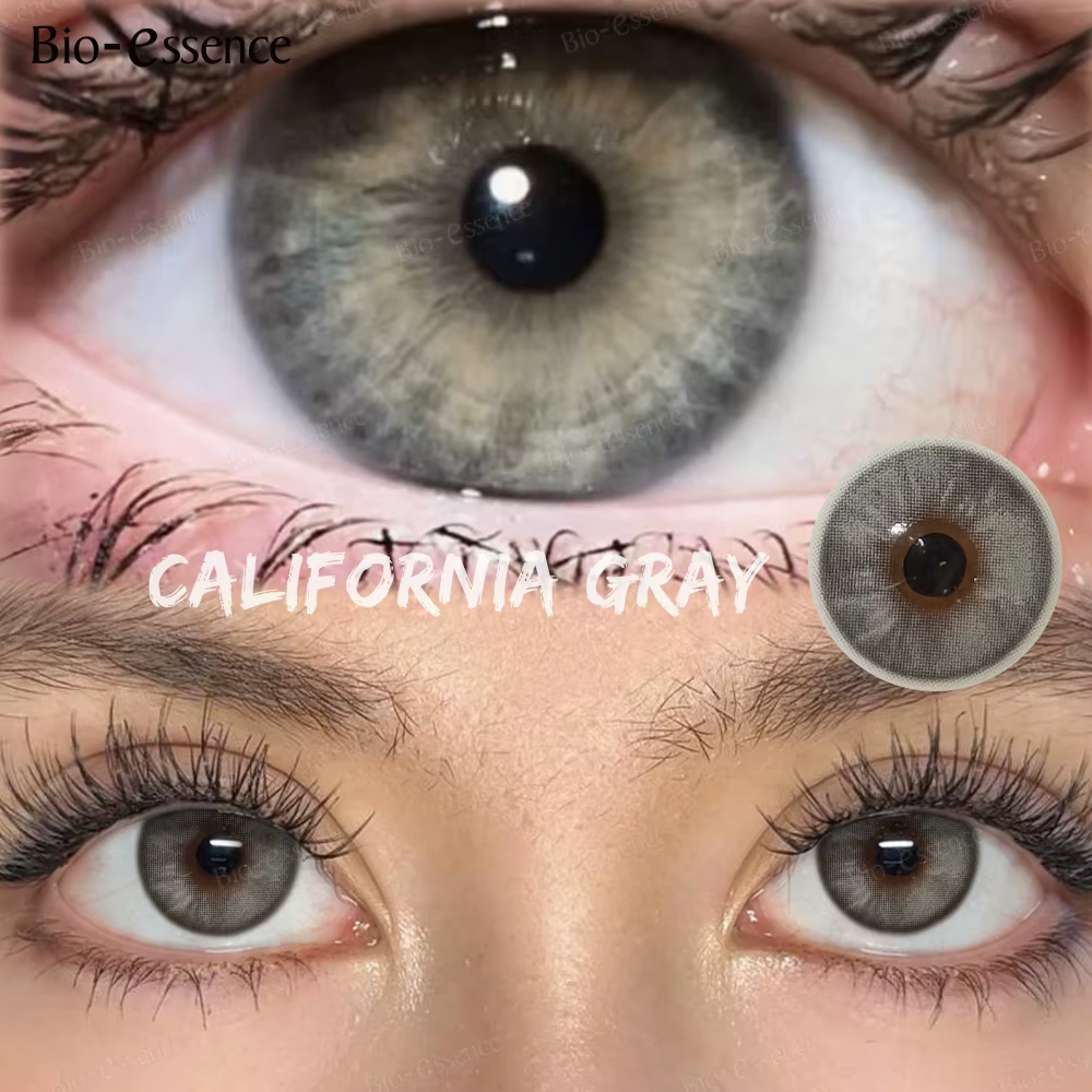 Lentilles de contact colorées grises Bio-essence pour les yeux