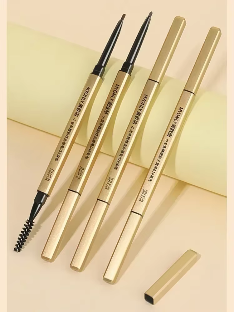 Petit crayon à sourcils à barre d'or