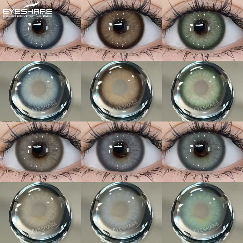 EYESHARE Lot de 2 lentilles de contact colorées