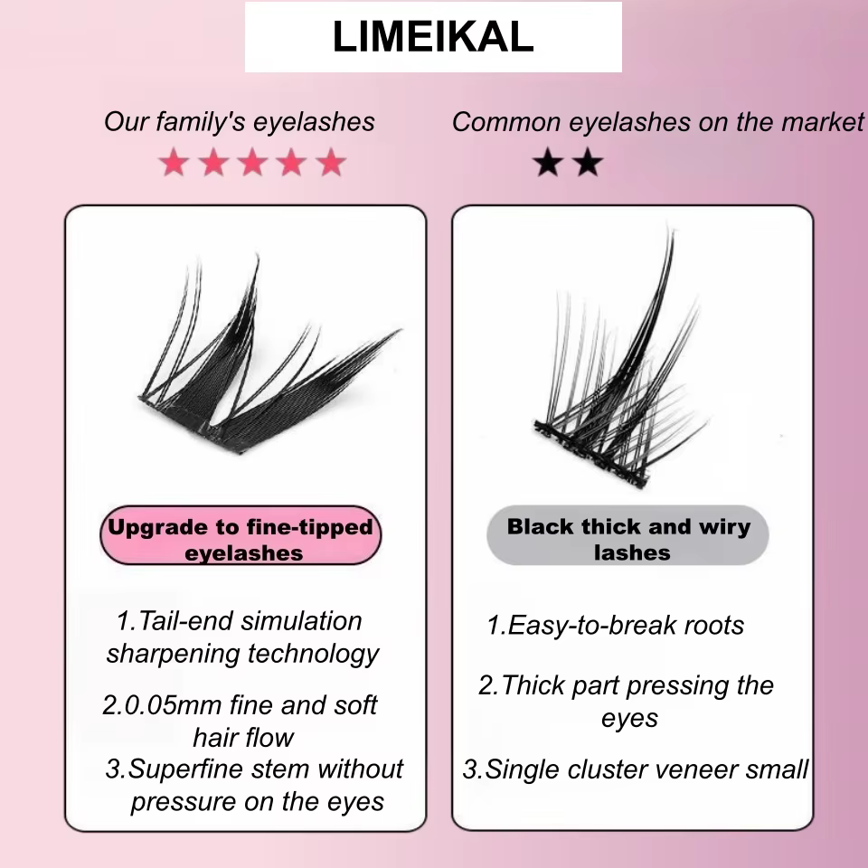 100 faux cils naturels style anime