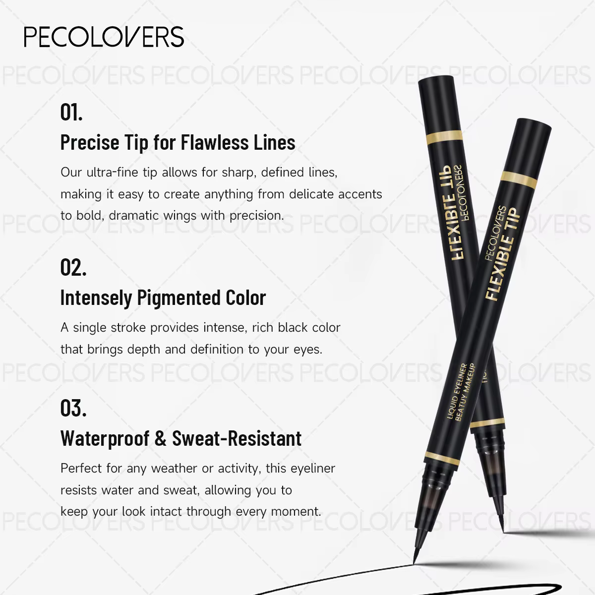Eyeliner liquide ultrafin 3 pièces