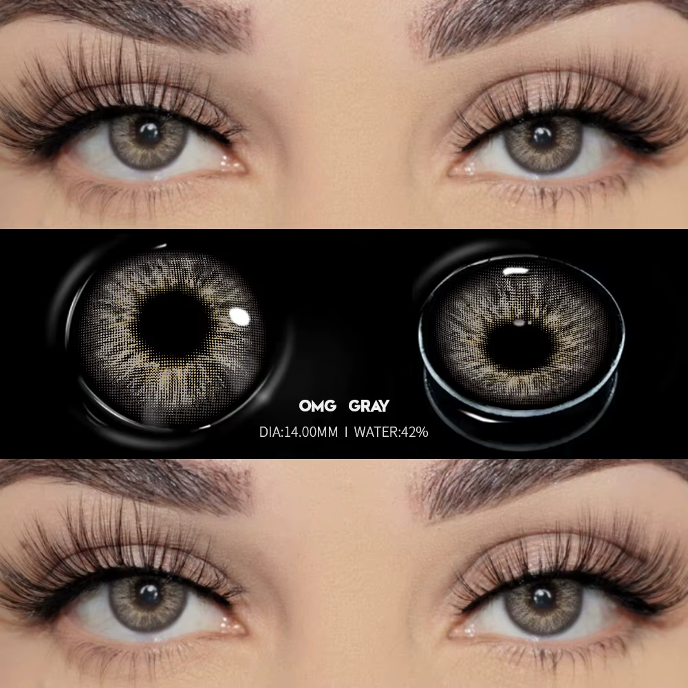 Bio-essence 1 paire de lentilles de contact colorées pour les yeux