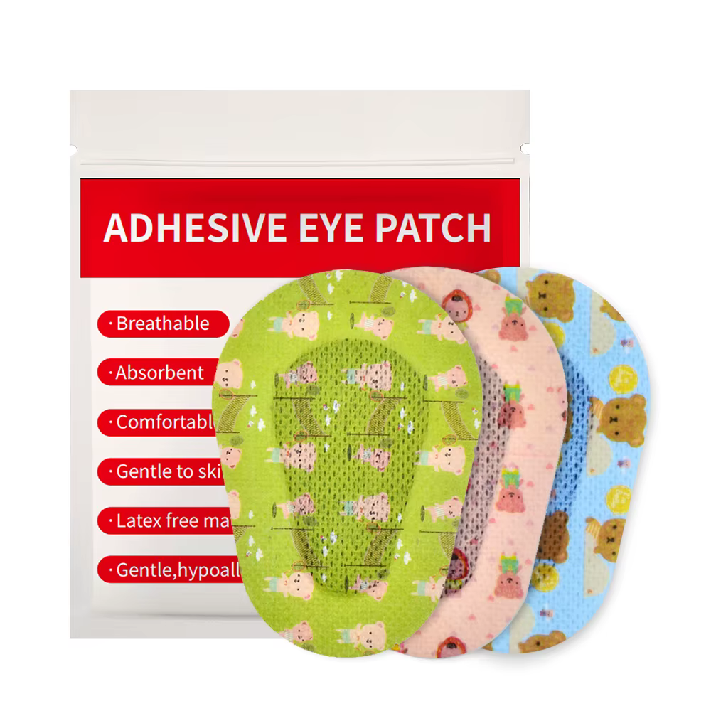 Lazy Eye (60 unités) Patchs adhésifs mignons pour les yeux avec 3 modèles différents pour enfants filles garçons pour ambliopie sac OPP