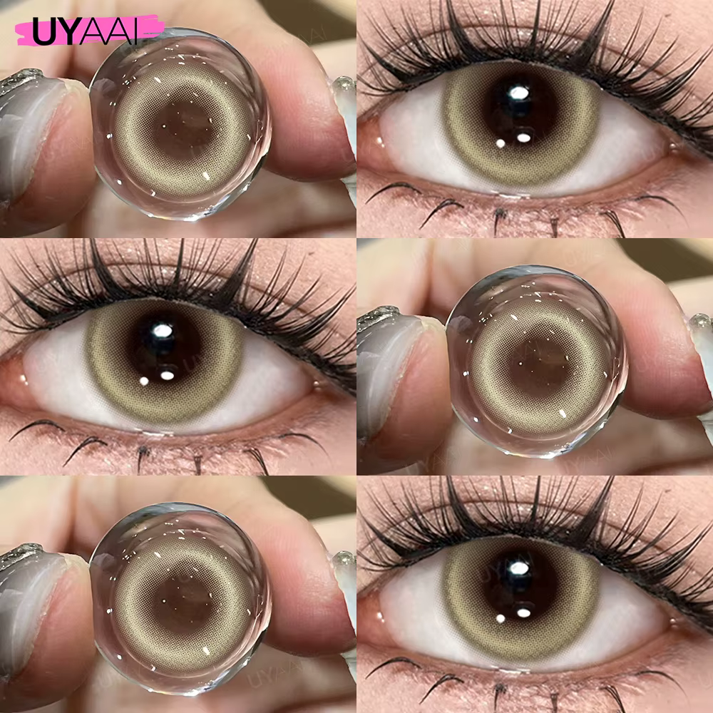 UYAAI maquillage de Contact coloré lentilles pour les yeux marron naturel série Lovesick cosmétiques