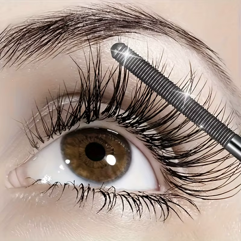 Mascara à tête de brosse en spirale imperméable