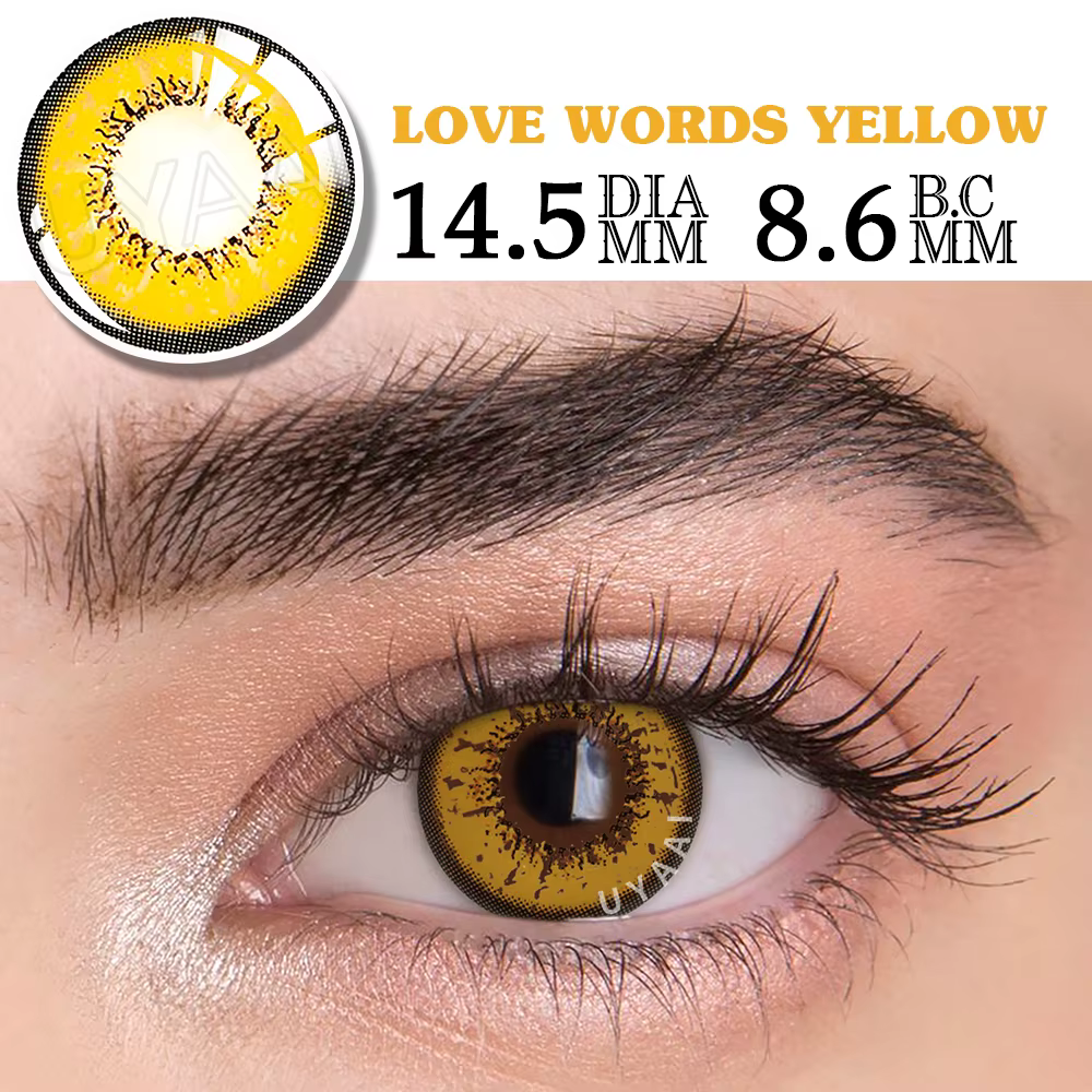 UYAAI Cosplay lentilles de contact de couleur cosmétiques élèves colorés maquillage