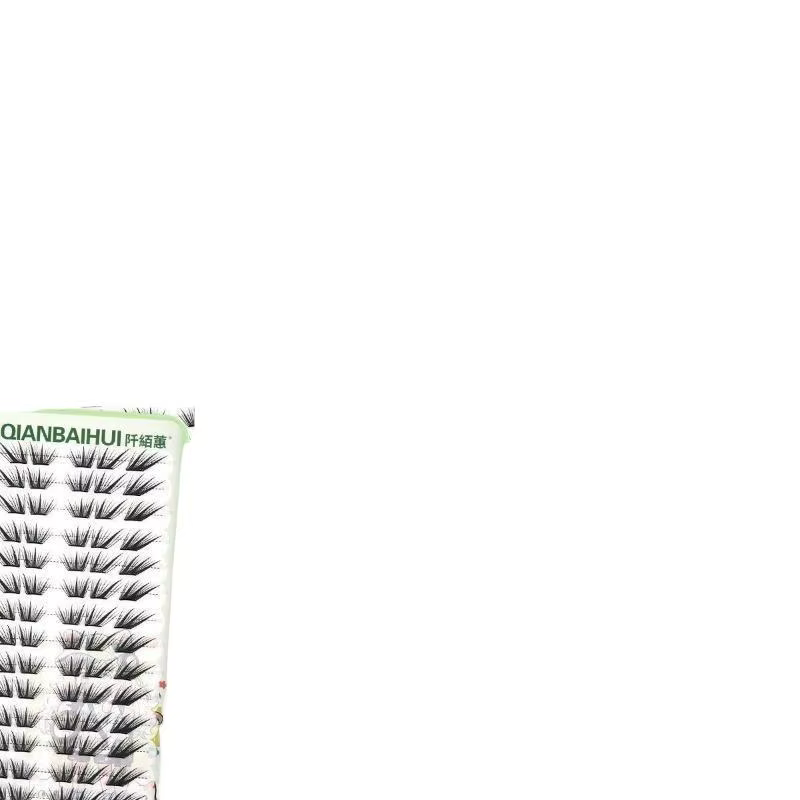 Extensions de cils individuels en grappe, style Manga Fox Eye, volumineuses, épaisses, coniques, segmentées, pour un effet de volume et d'agrandissement des yeux