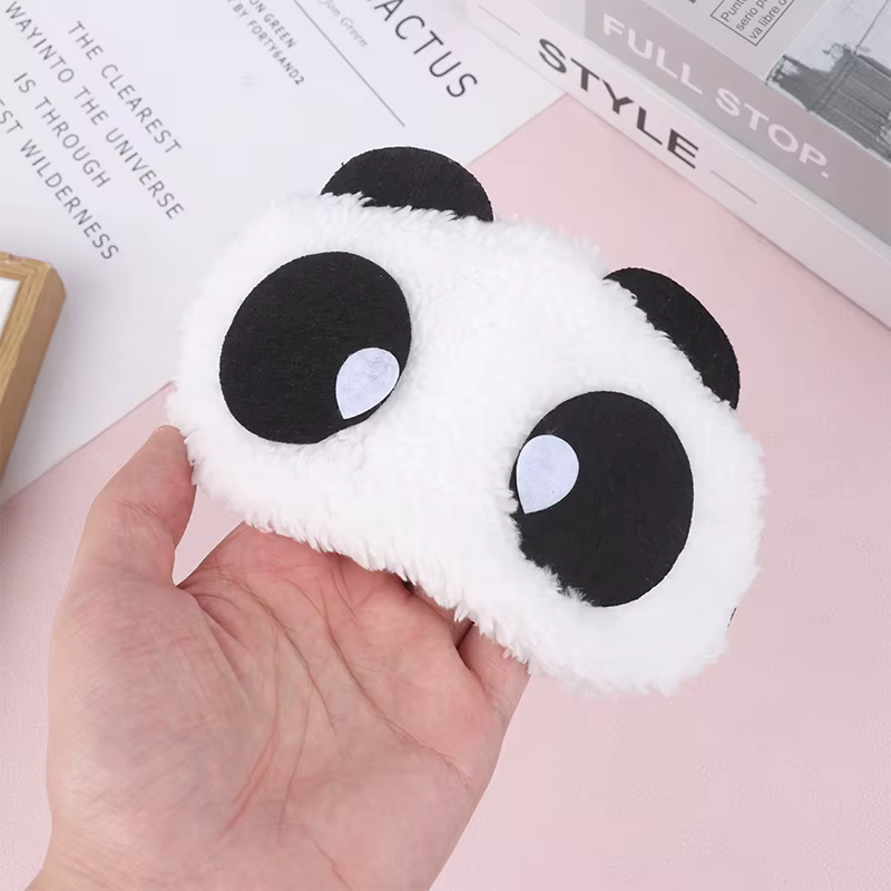 Masque facial en peluche Panda pour les yeux