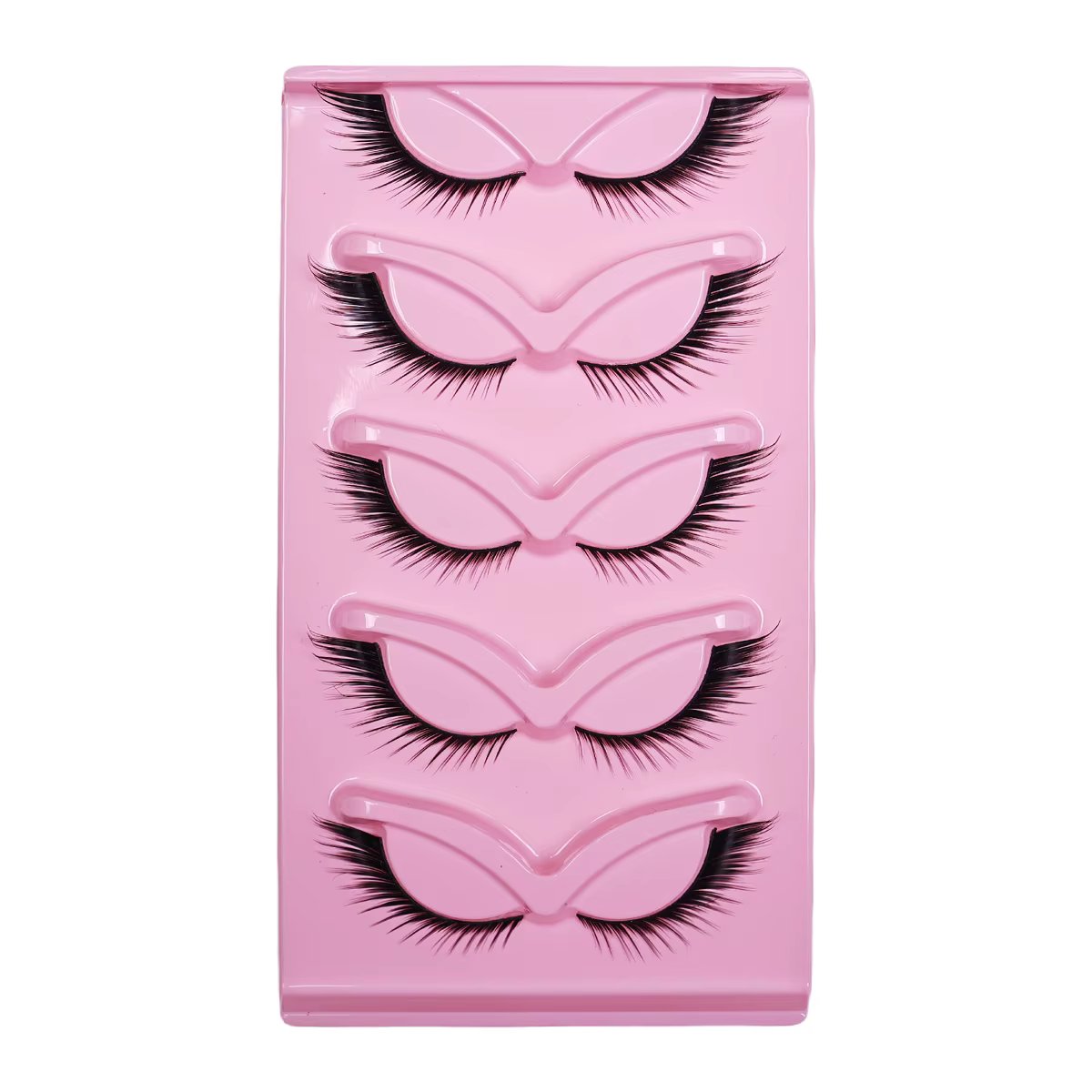 5 paires de cils yeux de chat