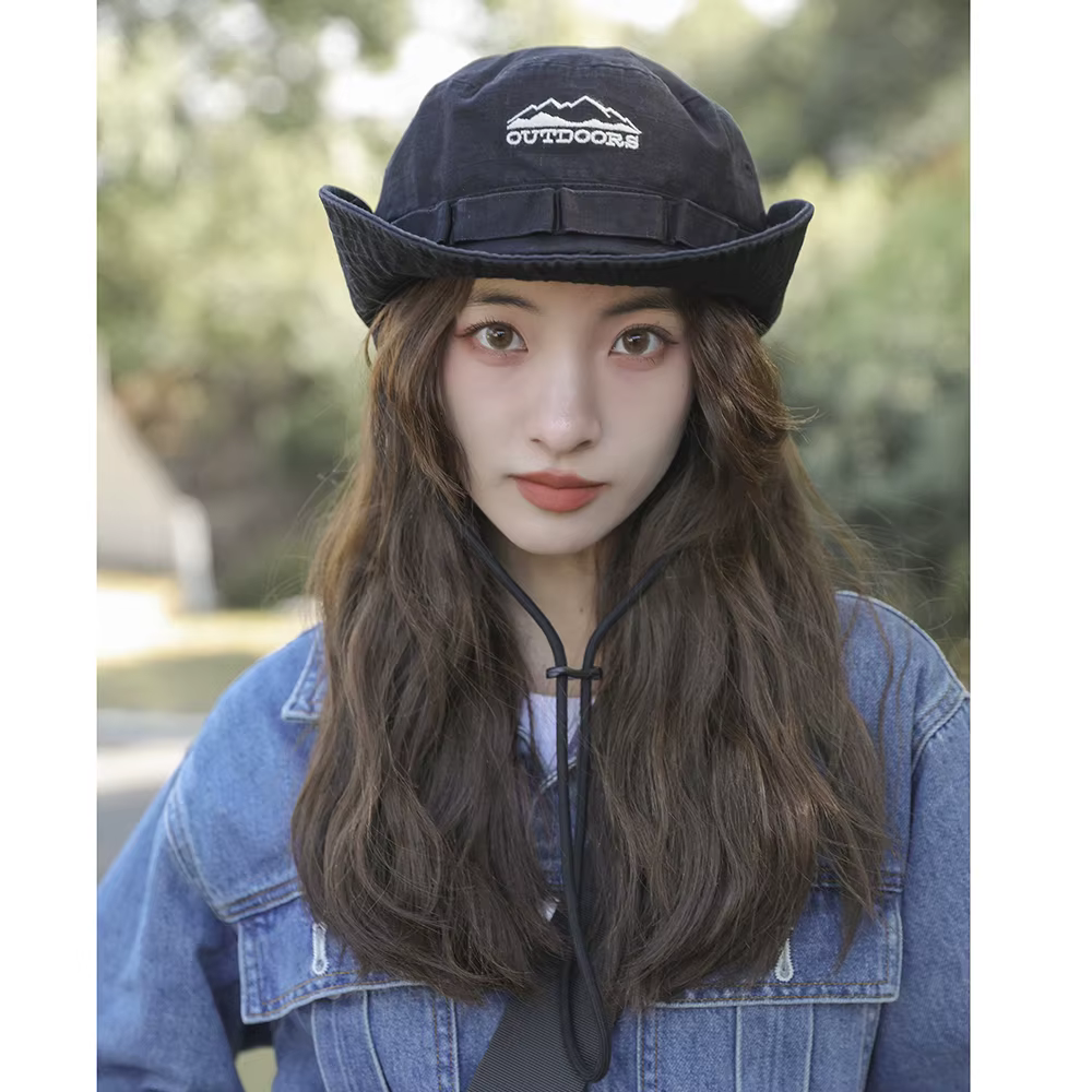 Chapeaux de cowboy casquette de camping chapeaux de pêche accessoires de pêche accessoires de vélo chapeau seau cheval accessoires d'été chapeau de randonnée casquette de soleil