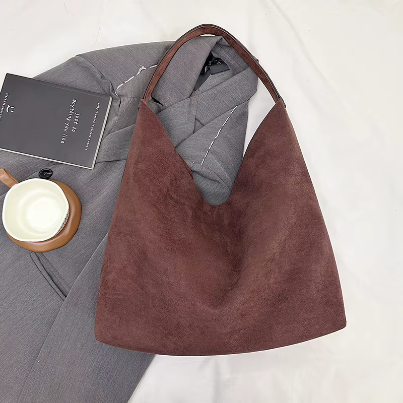 Sacs à bandoulière en Faux daim pour femmes, sacs à main Vintage à paillettes, Style italien, fourre-tout décontractés de grande capacité, paquets féminins