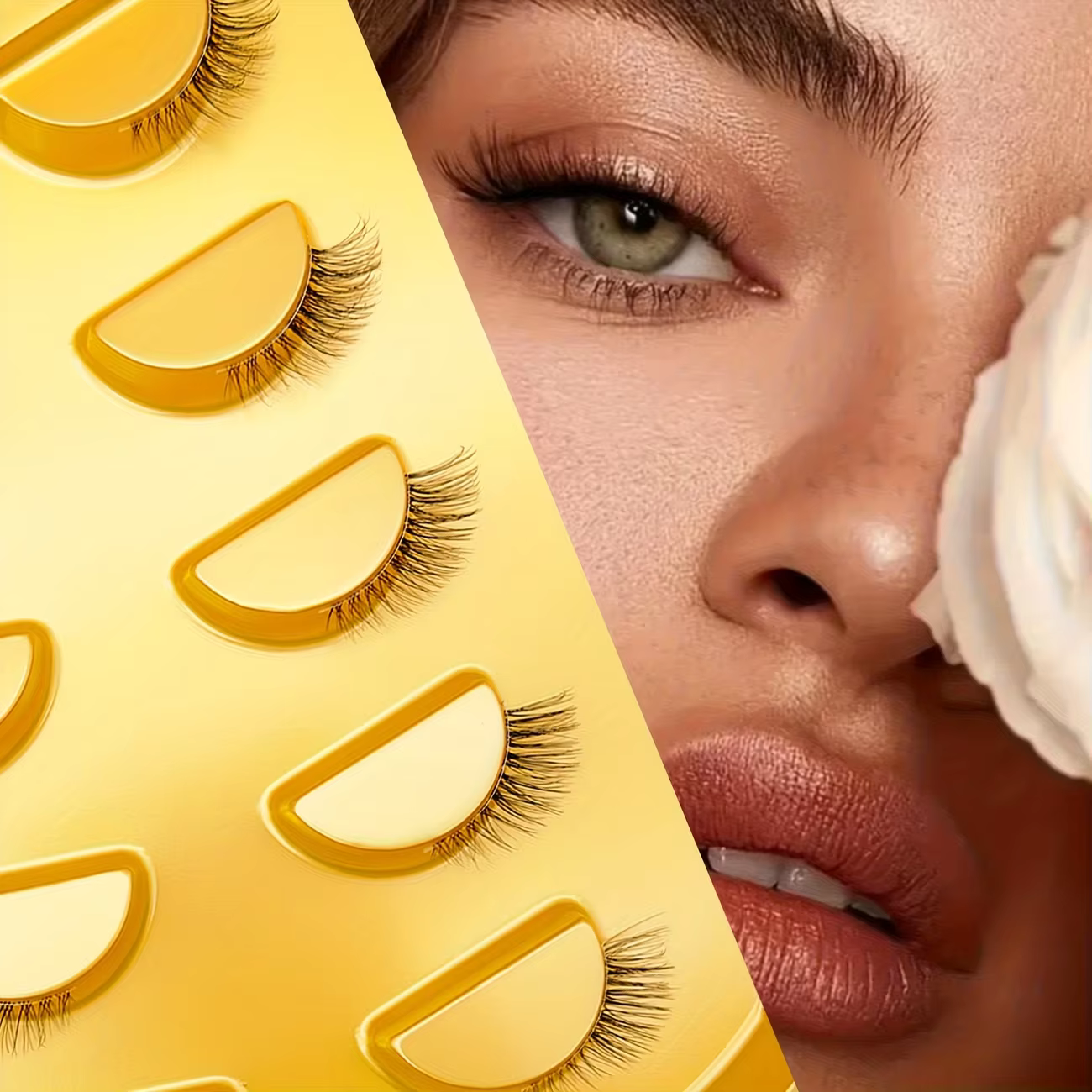  Cinq paires de faux cils mi-longs pour un look naturel