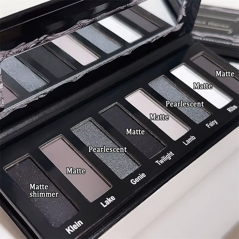 Palette de fards à paupières fumés 8 couleurs