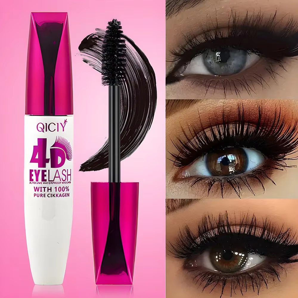 Mascara 4D noir résistant à l'eau