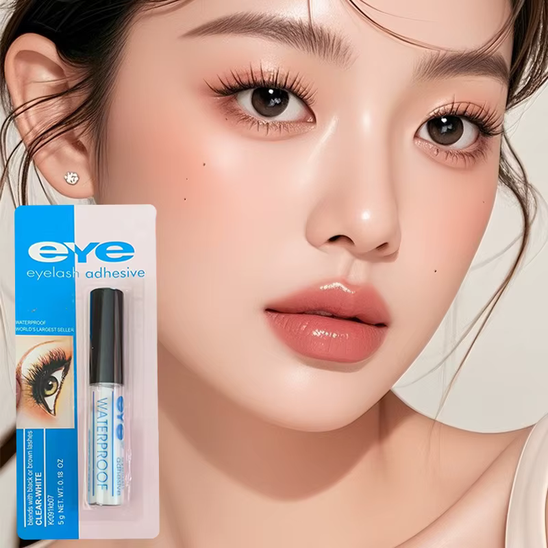 Colle pour faux cils transparente blanche et noire