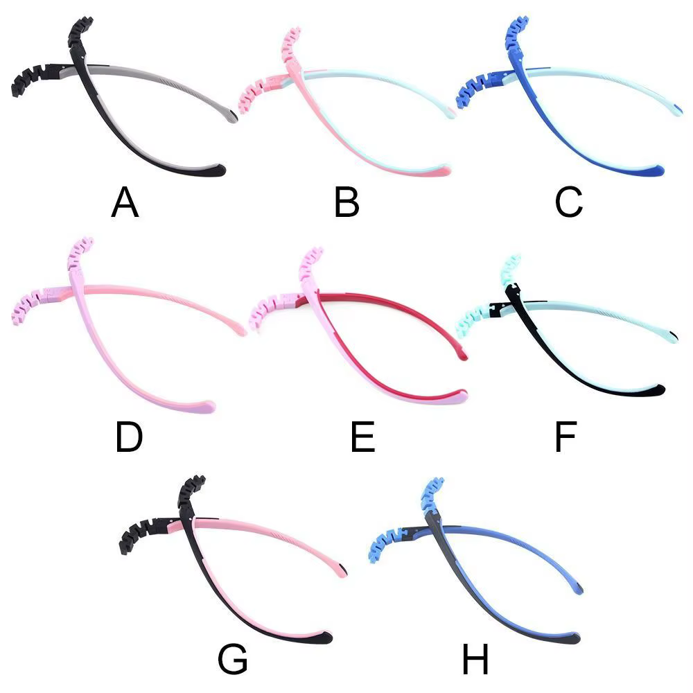 Lunettes antidérapantes à clipser, bras, accessoires de lunettes, monture de lunettes, jambe de remplacement