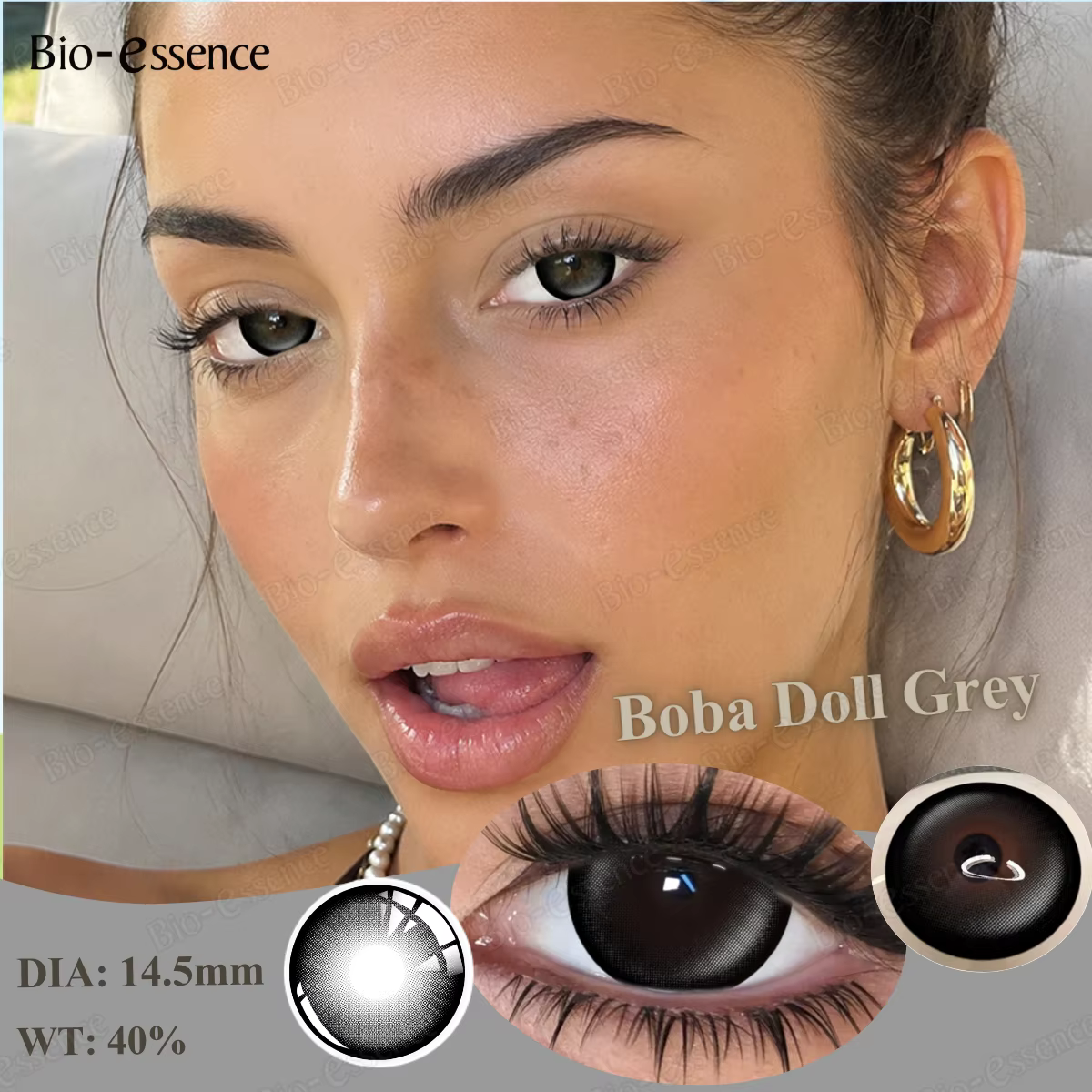 Bio-essence – lentilles de contact de couleur bleue pour les yeux