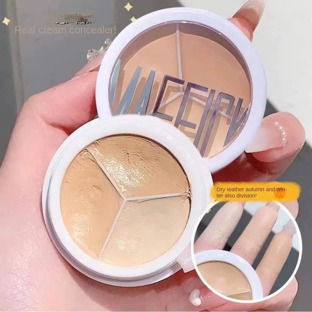 Palette de 3 Correcteurs Professionnels Couvre les Vaches Foncées autour des Yeux et du Visage