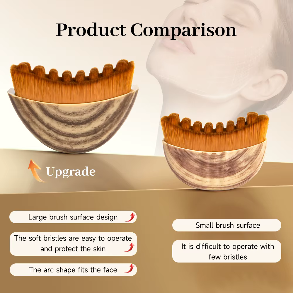 Brosse de massage lymphatique pour le visage
