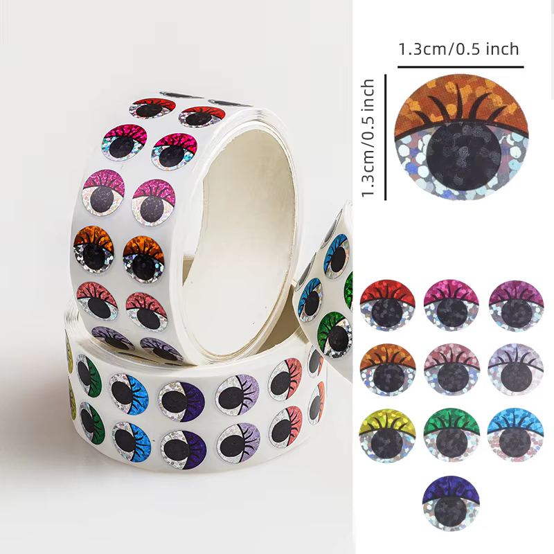 Autocollants pour les yeux brillants et scintillants