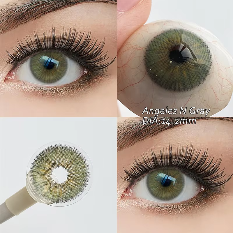 KSSEYE 1 paire de lentilles de contact colorées de haute qualité avec correction pour les yeux