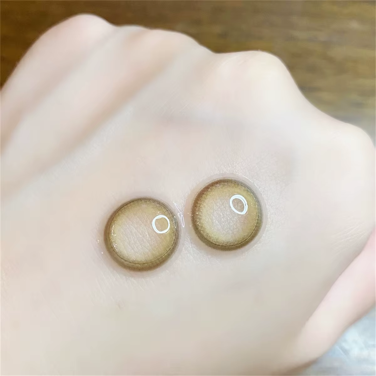 Lentilles de contact annuelles couleur naturelle Honeydew Jelly pour les yeux