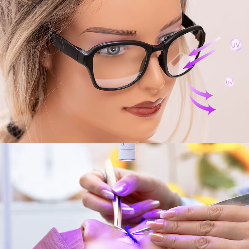Lunettes de protection UV pour faux cils