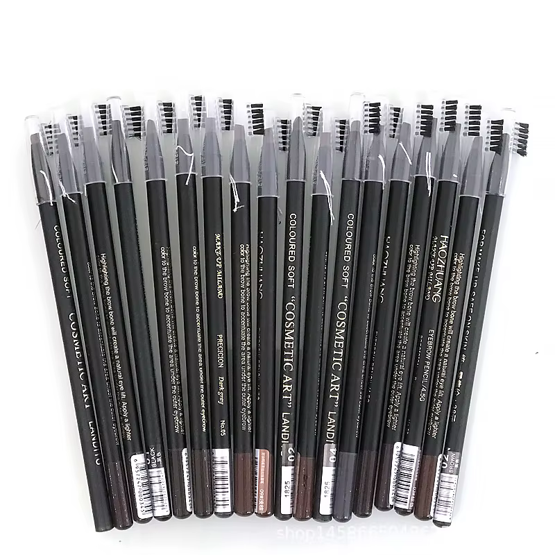 1 pièces crayons à sourcils imperméables longue durée avec brosse outils de maquillage permanents