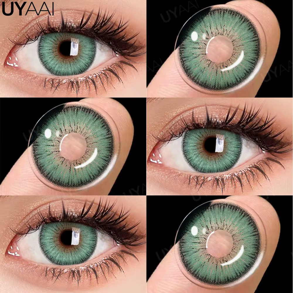 UYAAI NOUVEAU Lentilles de Contact Colorées Beauté Bleues Cosmétiques Maquillage des Yeux