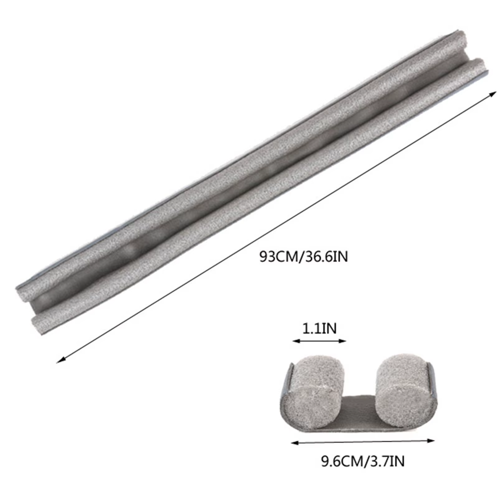 Bouchon de tirage de porte 36 pouces, bloqueur de bruit sous la porte, bloqueur de brise de fenêtre, balayage de porte réglable, scelleuse de fenêtre