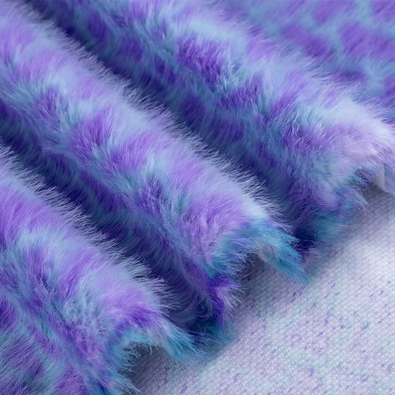 Faux tissu imprimé en Faux vison