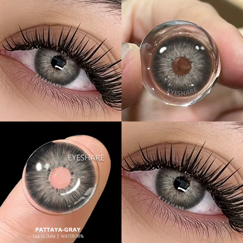AMARA Lentilles de contact de couleur marron Look naturel