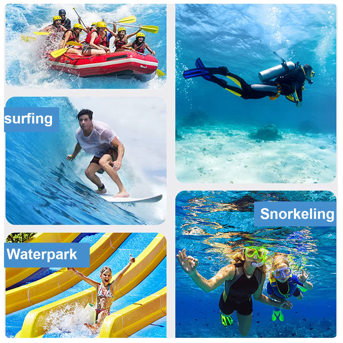 Étui étanche flottant pour téléphone, sac de natation à vision panoramique, sac étanche transparent pour la neige et la forêt tropicale, housse étanche avec joint d'étanchéité