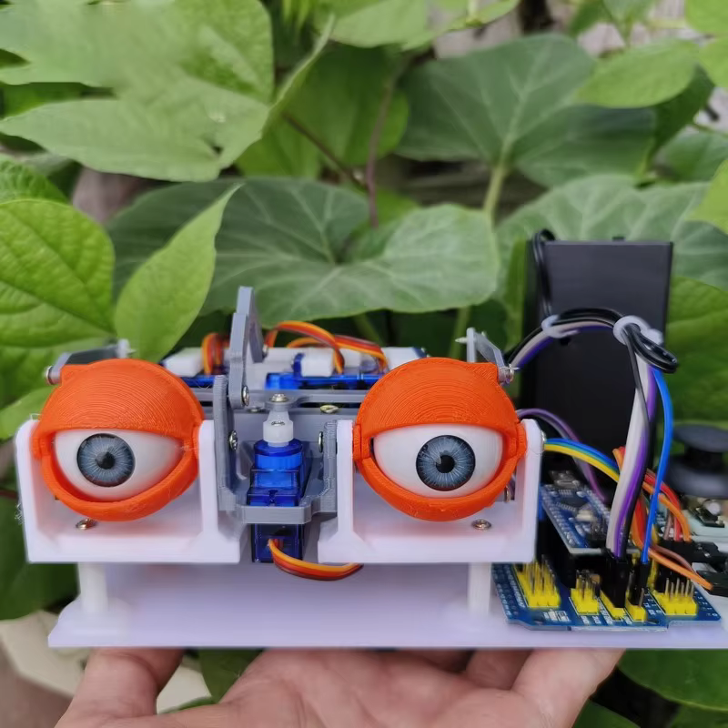 Kit DIY de contrôle de servomoteur SG90 pour yeux animatroniques Arduino, robot bionique, jouets éducatifs STEM, projet open source pour créateurs