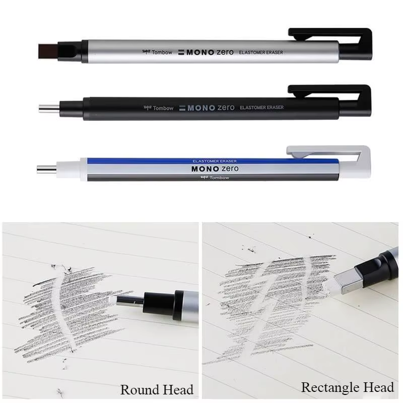 Tombow MONO Zero stylo gomme à pousser crayon caoutchouc ластик papeterie japonaise pour fournitures pour étudiants en Art dessin recharge remplaçable