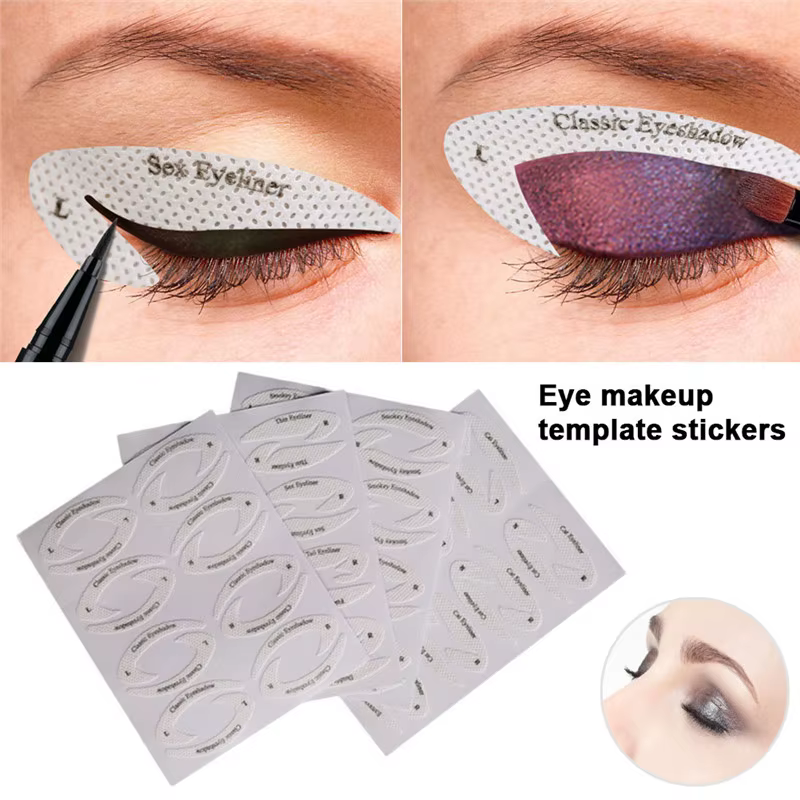 Sourcils ombre à paupières modèle de maquillage outil pochoirs