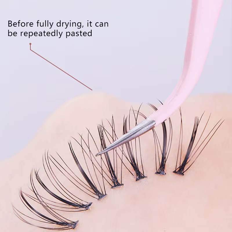 Colle à cils double-embout pour fixation et scellement