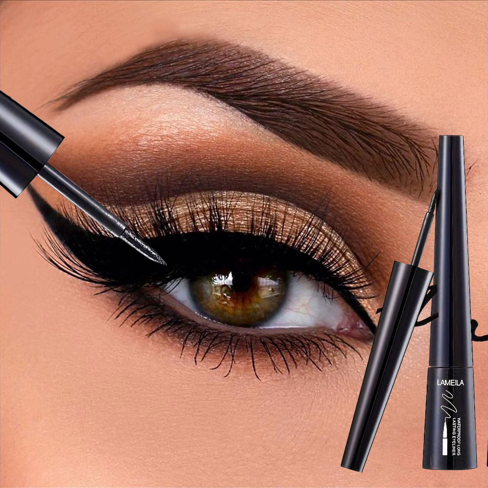 1 l'eye-liner mince est imperméable