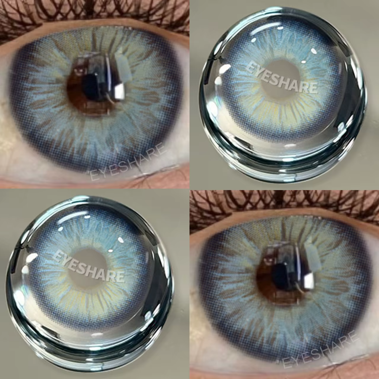 EYESHARE lentilles de Contact de couleur grise pour les yeux lentille