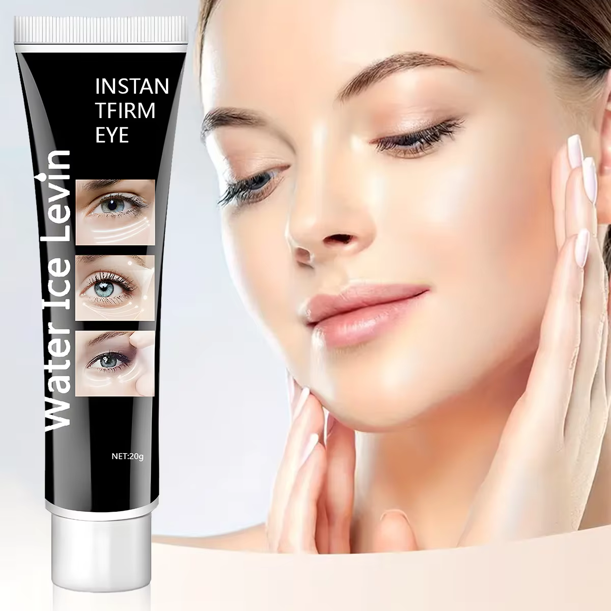 Crème raffermissante instantanée pour les yeux
