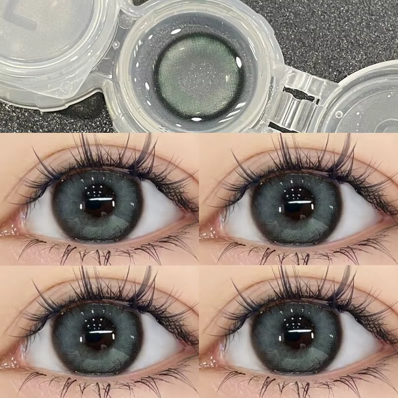 KSSEYE 2 pièces lentilles de contact yeux naturels myopie Prescription cercle
