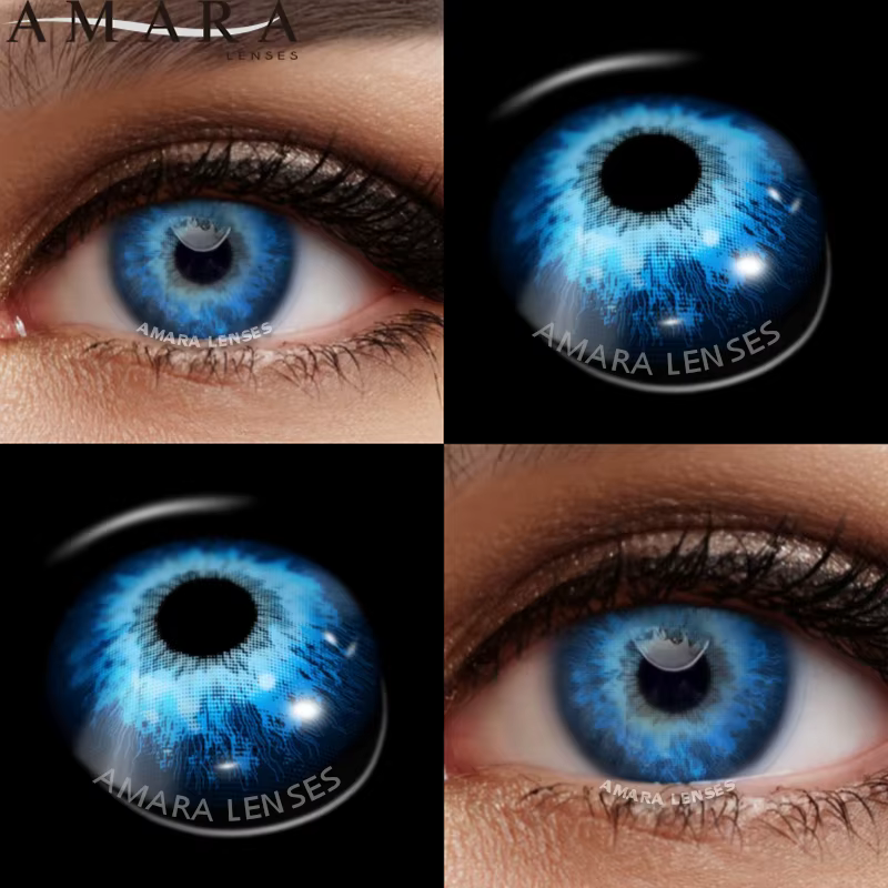 AMARA lentilles de Contact de couleur pour les yeux 1 paire Anime Cosplay