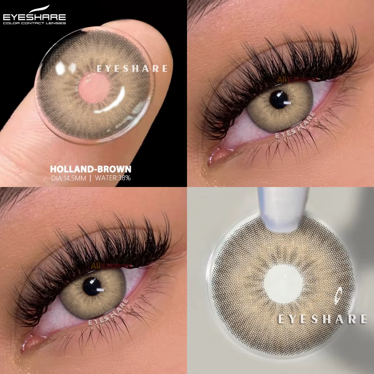 EYESHARE 1 paire de lentilles de Contact de couleur pour les yeux