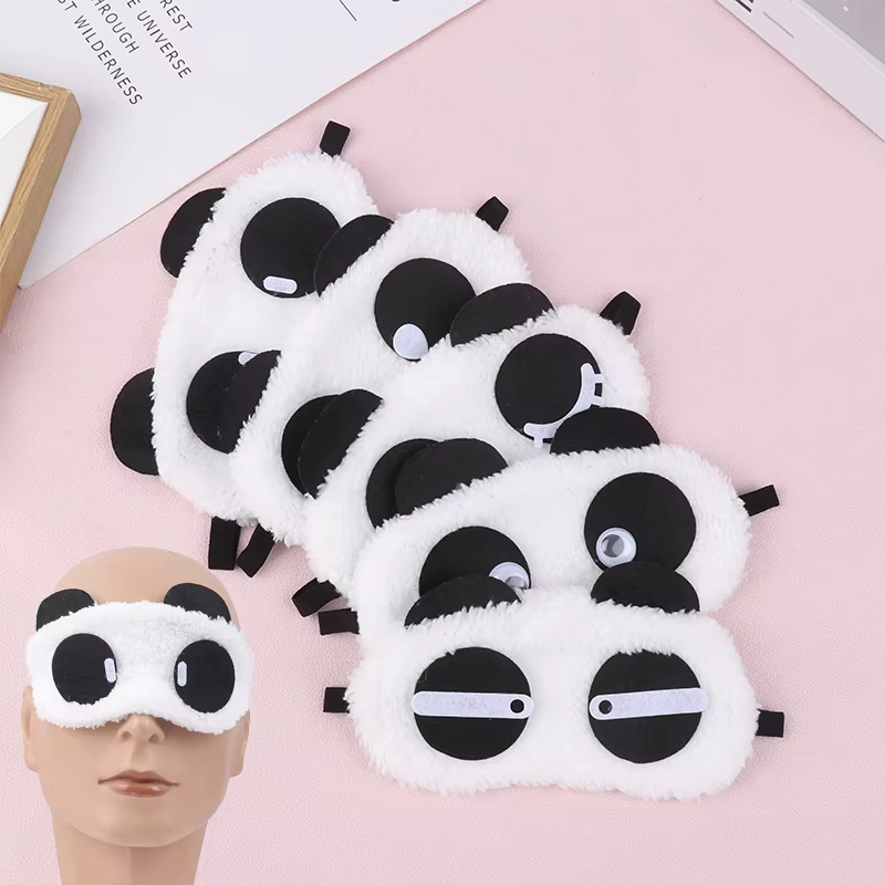 Masque facial en peluche Panda pour les yeux