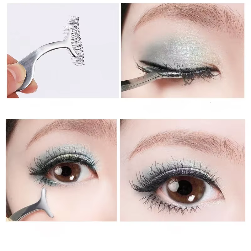 Pince à faux cils, applicateur de faux cils