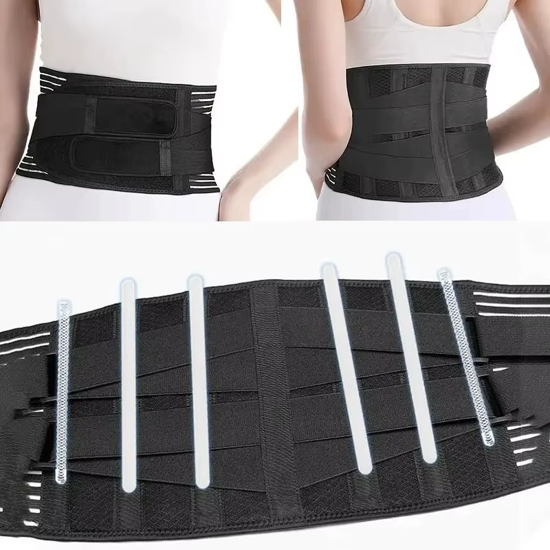 Ceinture de soutien lombaire réglable à double traction respirante pour décompression de la colonne vertébrale, attelle orthopédique médicale pour soulagement de la douleur