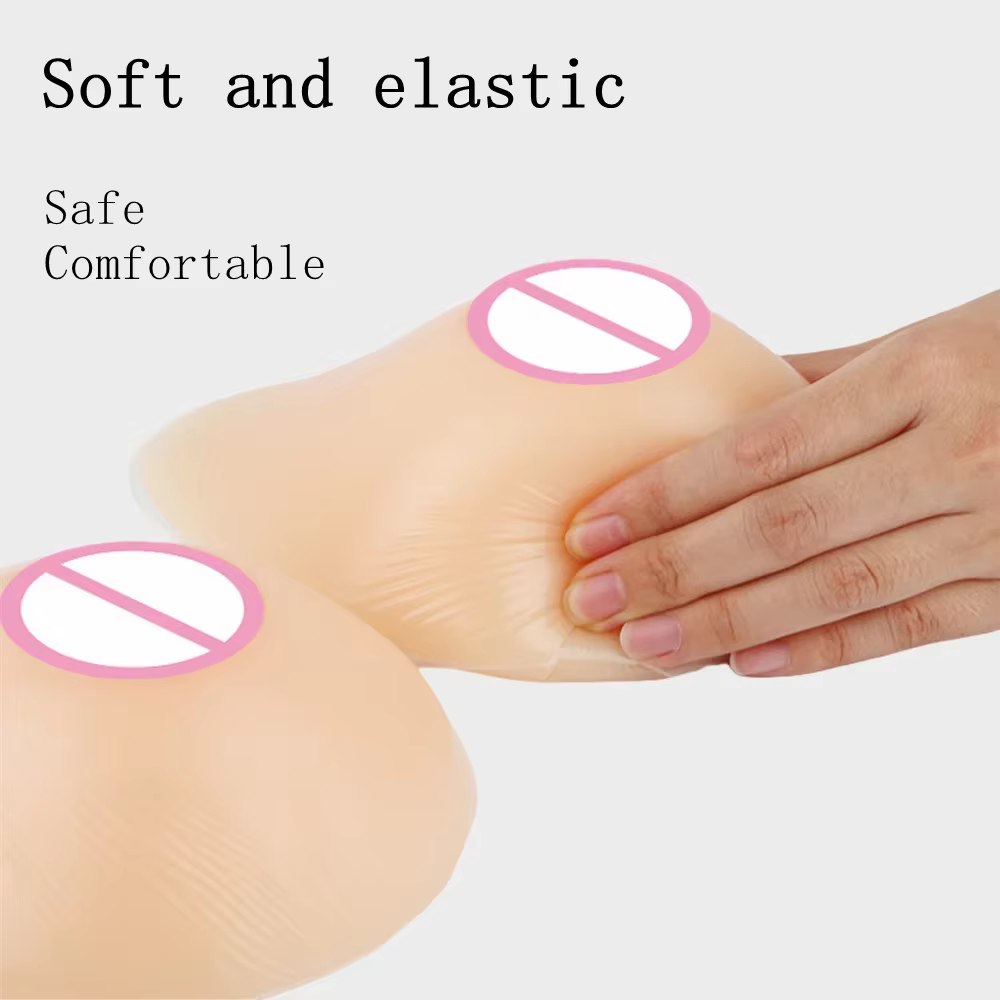 Prothèses mammaires en silicone, à insérer dans un soutien-gorge, pour travestissement, drag queen, transgenre, fête, cosplay.