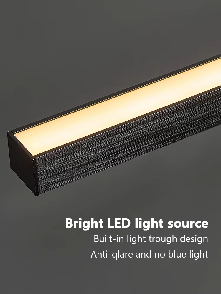 Long aluminium moderne LED plafonnier Design créatif plafonnier luminaire intérieur couloir balcon allée bureau Lustre