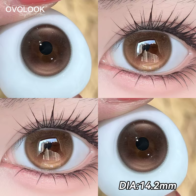 1Pair lentilles de contact à motifs uniques pour les yeux Cosplay