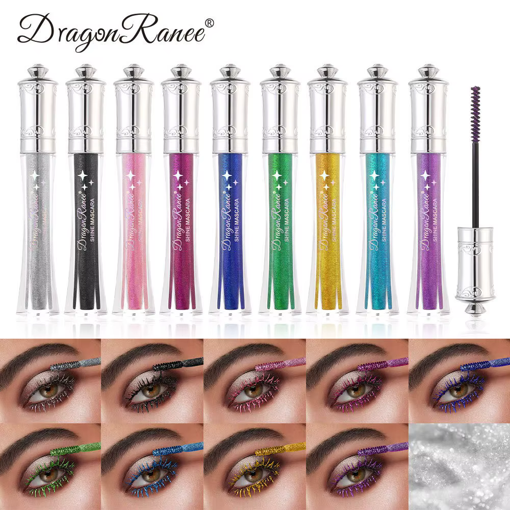 Mascara diamant scintillant 9 couleurs